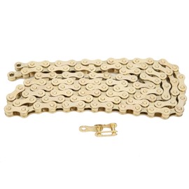 Alomejor Bicycle Chain with 116 Links 6/7/8 Speed High Strength Front Derailleur Chain for Road Bike Mountain Bike (Gold)
