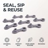 10Pcs Grey Universal Silicone Sealing Bottle Straw Hole Grommets Stopper