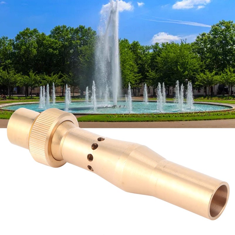 Female Thread Fountain Nozzle Brass Multihole Bubbling Sprinkler for Garden