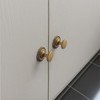 Yanxia Set of 12 Sleek Champagne Bronze Cabinet Knobs Cylindrical