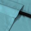 Turquoize Solid Blackout Valance, Short Curtains, Scalloped Window Treatment, Aqua,