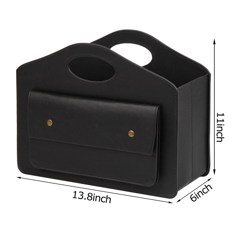 HofferRuffer Magazine Basket Holder, Foldable Magazine Rack, Document File Holder