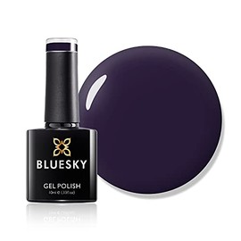 BLUESKY UV LED Gel Soak Off Nagellack, dark plum