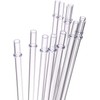 DAKOUFISH 11" Long Clear Reusable Tritan Plastic Replacement Drinking Straws