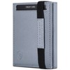 VON HEESEN slim wallet, lightblue, With mini coin compartment