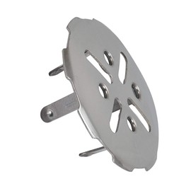 EZ-FLO Stainless Steel Floor Drain Snap-in Cover for 4 Inch Pipe, 5 Inch Outside Diameter, Satin Finish, 43472