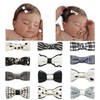 Esumun Tiny 2'' Hair Bow Clip 12Pcs Set, Assorted Bow