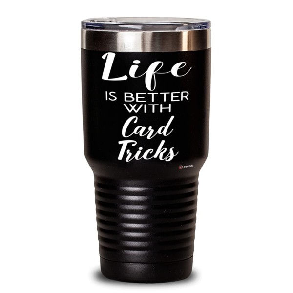 ODTGifts Funny Card Tricks Tumbler Life Is Better With Card