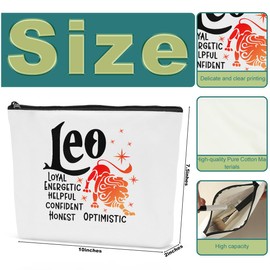 Sldpngo Women Gifts for Birthday Leo Astronomy Constellations Witchy Make Up Bags Mothers Day Birthday Gift for Women Friends Leo Cosmetics Bag Pouch