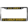 TAG FRAMES (MILITARY) U.S. Army 1st Cavalry Division License Plate Frame (Chrome Metal)