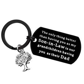 Son in Law Gift Son in Law Keychain Future Son Gift,Wedding Gift for Groom Gift from Mother-in-law Father-in-Law to Son in Law Christmas Birthday Gifts for Son in Law Groom to Be Gift