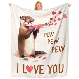 Gifts for Her or Him, Wedding for Couples, Romantic Gift for Wife Husband Throws Blanket, Birthday Engagement Presents for Her Girlfriend or Boyfriend,I Love You