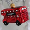 440s PP-0725.12 Double Decker Bus London Glass Hanging