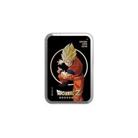 CASETiFY Snappy Card Holder [Dragon Ball Colab/Compatible with Magsafe] - Super Saiyan Goku - Silver