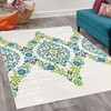Lunarable Ethnic Decorative Rug, Ottoman Mosaics in Tones Royal Revival