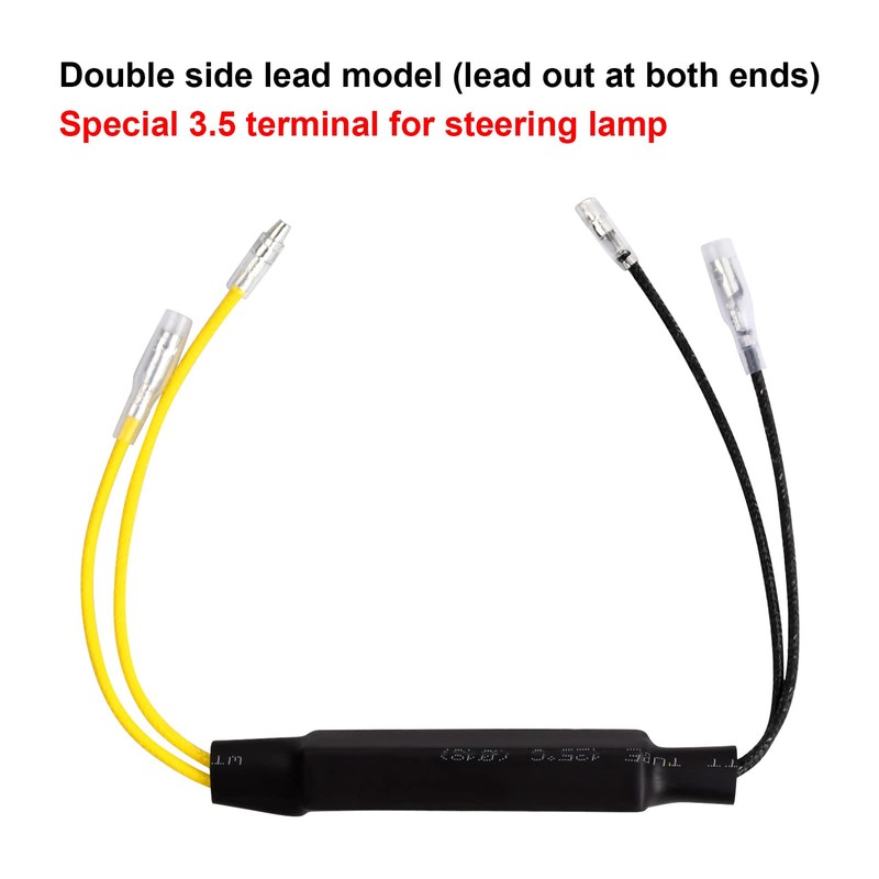 Pinsheng Pack of 2 Motorcycle LED Indicator Decoding Resistance Adapter