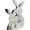 khevga khevga Decorative Easter Bunny Wooden Set of 2