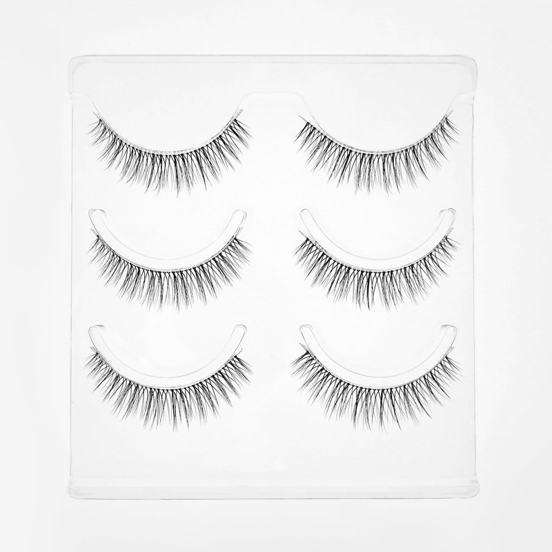 CLEAREYELASH False Eyelashes Natural 3D Matsuke Formula 3 Pairs (S02