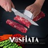 MOSFiATA 8" Super Sharp Professional Chef's Knife with Finger Guard