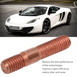 Exhaust Manifold Hardware Kit 8 Pcs M8 1.25 Threaded Turbo Studs Kit 8mm Metal Alloy High Pressure Resistant Exhaust Manifold Stud Bolt Nut Hardware