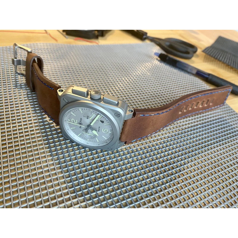 Bell & Ross 24mm BROWN Bell & Ross Leather Watch