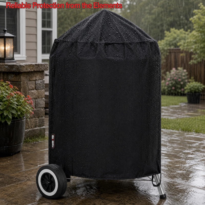 FEVERCOVER Grill Cover for Weber Kettle Charcoal 22 Inch, Heavy