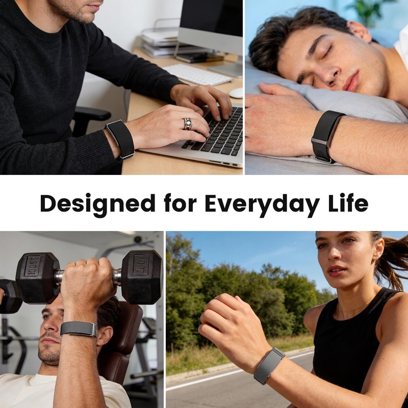 BlikWyt Silicone Band Compatible with Hume Band Replacement, Soft Adjustable
