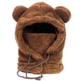 Boxby Fleece Balaclava Hooded Neck Warmer Winter Golf Hat lf1015 Free Size/Adult - Caramel 10ea