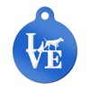 Mister Petlife Love Vizsla Engraved Keychain/Round Tag with Tab Park
