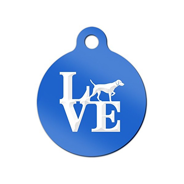 Mister Petlife Love Vizsla Engraved Keychain/Round Tag with Tab Park