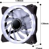EZDIY-FAB 120mm PWM Blue Single Ring Fan, Blue LED PWM