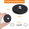 4Pack Strong Rubber Coated Mounting Magnets, 30LBS Anti-Scratch Mounting Magnets,