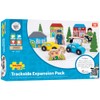 Bigjigs Rail Trackside Accessory Set - Wooden Train Set Accessories