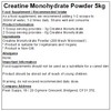 Creatine Monohydrate Powder - All Flavours - Micronised (Unflavoured, 5kg