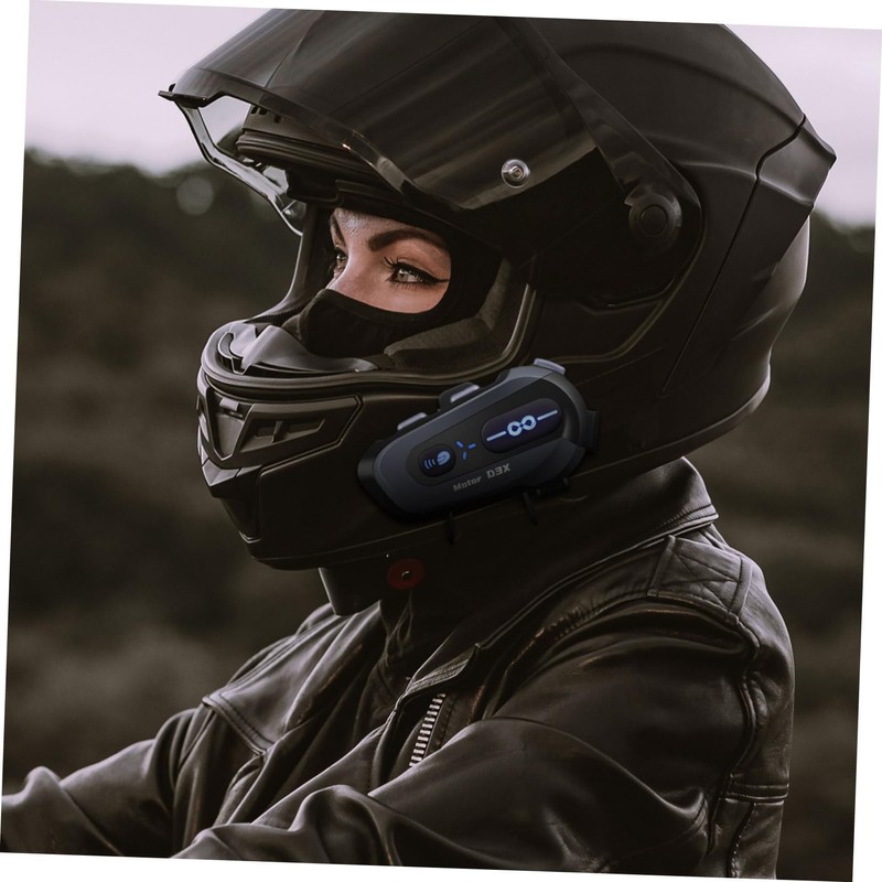 Operitacx Wireless Motorcycle Helmet Headset Intercom System Range Dustproof Frostproof