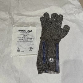 NiroflexUSA niroflex 2000 Stainless Steel Mesh Safety Glove GU-2509 6" Cuff Sz Large NEW