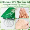 60 Pack Travel Size Aloe Vera Gel Bulk for Face,
