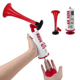 Yuejuhe Air Horn Compressed Air Horn, Extremely Loud Signal Horn (Red)