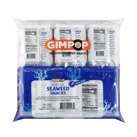 GimPop - Premium Sea Salt Roasted Seaweed Snacks - Healthy & Crunchy Snack Made from Clean Water Seaweed