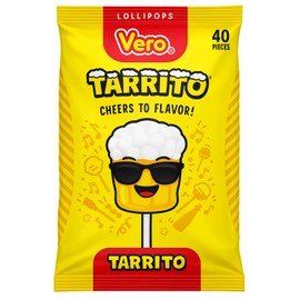 Vero Mexican Candy Tarrito Fruit Flavored Lollipops - 40Piece
