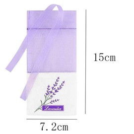 Lavender Bags Empty, 20 Pieces Floral Printing Sachet Empty Bags Purple Drawstring Scent Lavender Bags Drawstring Bags Sack Scented Bags Gift Bags Cotton Bags for Lavender Spice and Herbs Light Purple