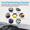 Partsam 2Pcs 12" Amber LED Turn Signal Light Bar -