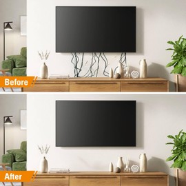 HASA zone 4 pieces cable grommet wall white, cable grommet cable hiding kit, wall duct cable hiding, flush-mounted box cable passage, cable storage for wall-mounted TVs