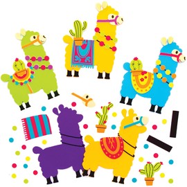 Baker Ross Lovely Llama Mix & Match Magnets - Pack of 8, Valentines Days Crafts (AT463)