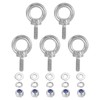 PATIKIL M3 x 9mm Lifting Shoulder Eye Bolts Set of
