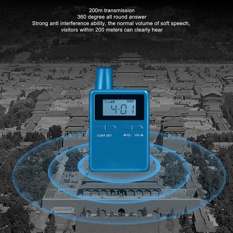 Wireless Church Guide HiFi LCD Wireless Interpretation Equipment with Earbuds