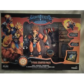 LightSeekers Awakening Tyrax Starter Pack Includes: FusionCore, Tyrax Hero, 2 Exclusive AR Cards, Nitro Hammer, 3 AR Combo Cards, Unique Tribute Card/Arm Your Hero To Activate Your Weapon Ages 8+ New!
