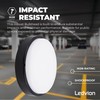 Ledvion - LED Bulkhead Ceiling Light Bathroom Black Diameter 28