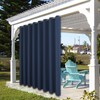 BONZER Wide Waterproof Outdoor Curtains for Patio Heavy Privacy Sunlight