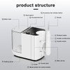 Upgraded Version 900ML Large Capacity Countertop Water Flosser, Aquarius Water